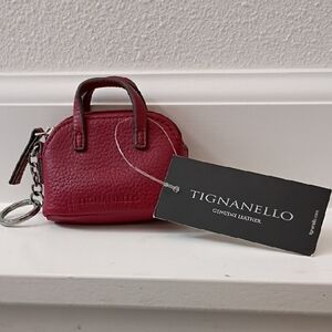 Tignanello Perfect Pockets Mini Satchel Key Fob